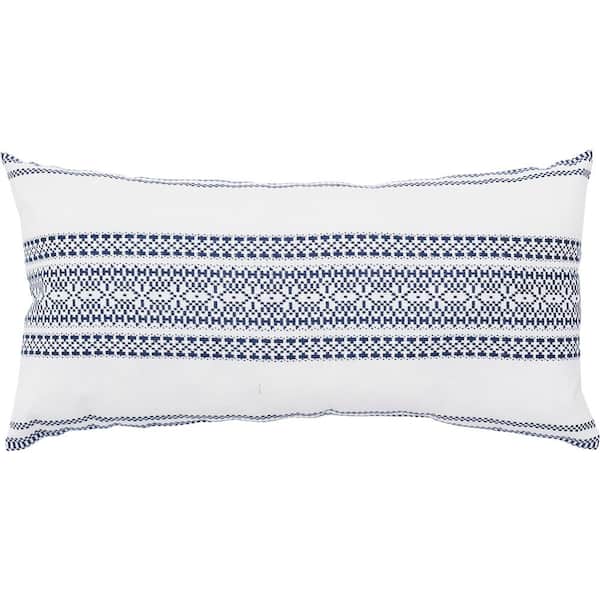 C&F HOME Clayton Dune/Navy 12 in. x 24 in. Blue Standard Pillow