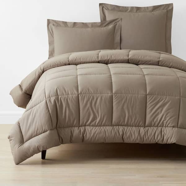 Company Cotton Mocha King/California King Cotton Percale Comforter