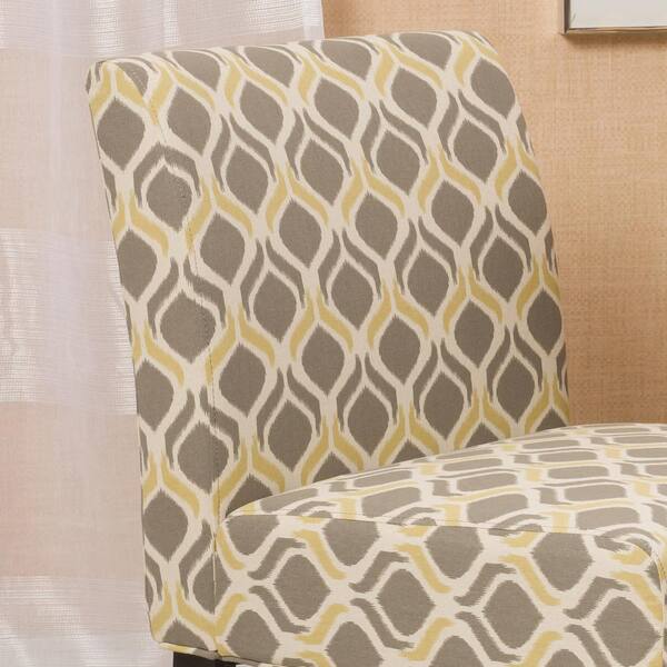 Grey and yellow online chair covers