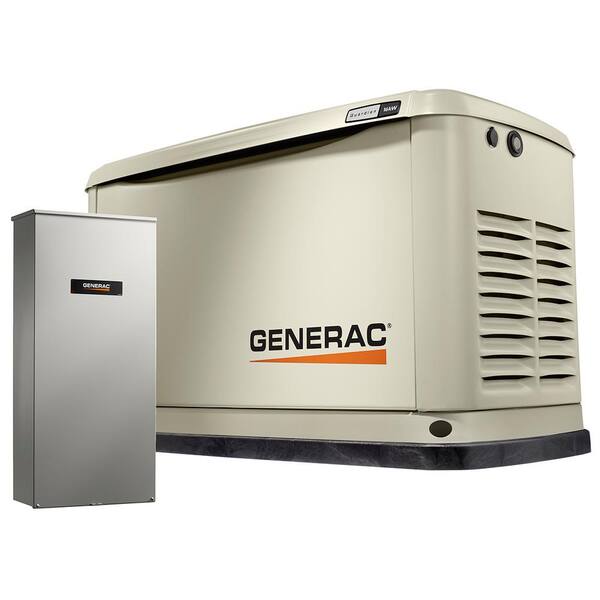 Generac Guardian 16,000-Watt Air-Cooled Standby Generator with Wi-Fi and 100 Amp Transfer Switch