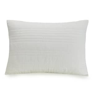 Atmosphere Double Gauze Cotton White Standard Pillow Sham Pair