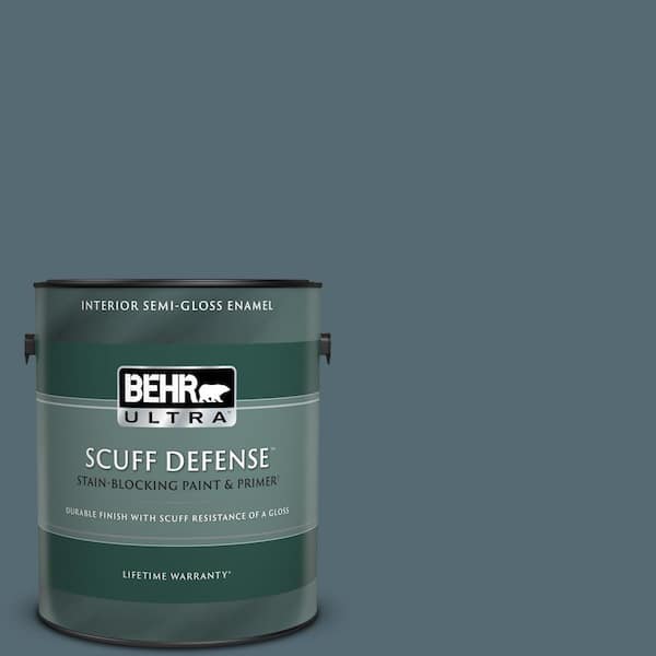 BEHR ULTRA 1 gal. #540F-6 Distance Extra Durable Semi-Gloss Enamel Interior Paint & Primer