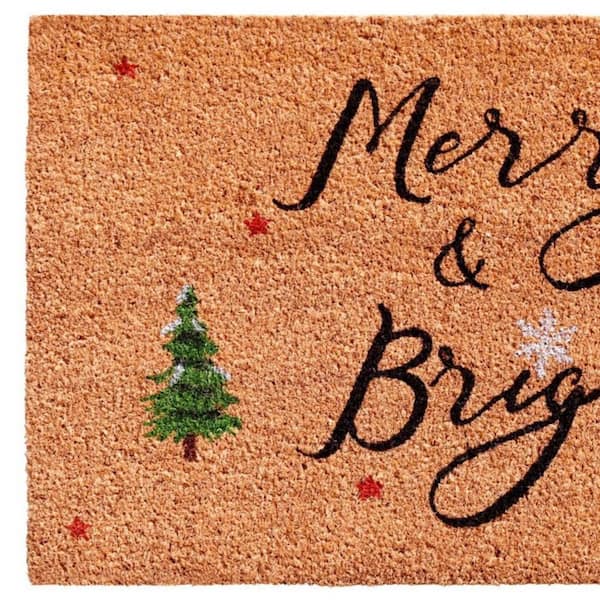 Multi-Colored 72 in. x 36 in. Coir Outdoor Door Mat