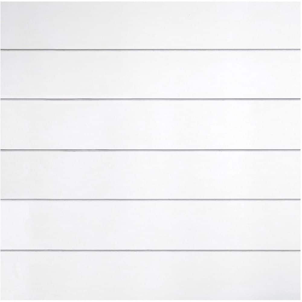 Classic White MDF Shiplap Wall Panels, 72" x 5.5"