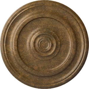 1-3/4 in. x 23-5/8 in. x 23-5/8 in. Polyurethane Kepler Traditional Ceiling Moulding, Rubbed Bronze