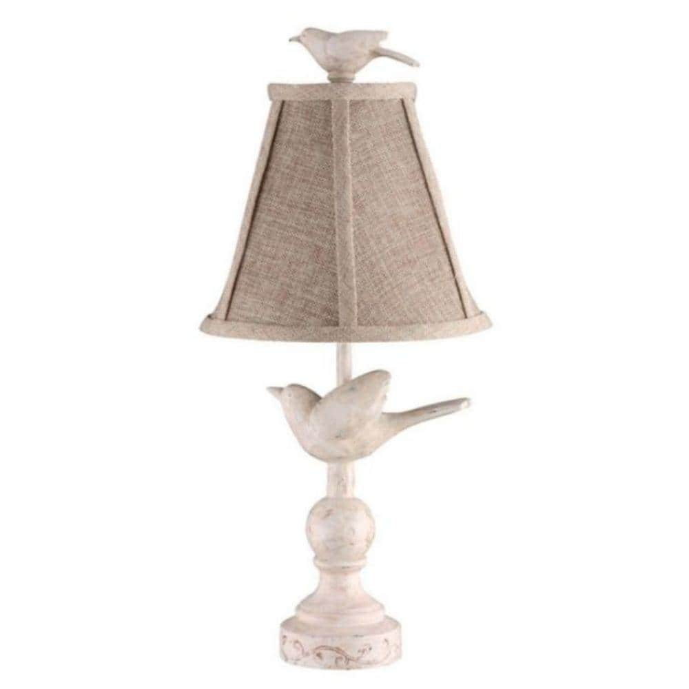 HomeRoots Josephine 15 in. Neutral/Blue-Green Table Lamp 380491 - The ...