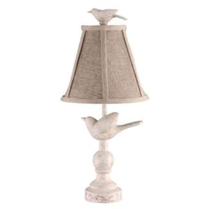Josephine 15 in. Neutral/Blue-Green Table Lamp