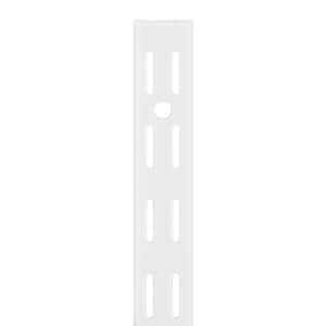 Everbilt 70 In. White Twin Track Steel Upright For Shelf Bracket ...