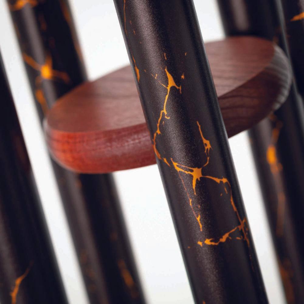 Large 35" Gold Vein and Mahogany Wind Chime