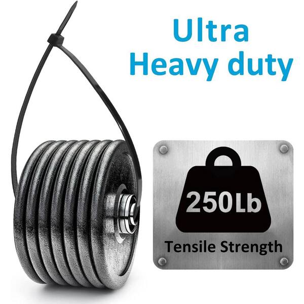 Ahfiwaso 36 in. Large Cable Zip Tie Heavy Duty with 250 lb Ahfiwaso 36 in. Large Cable Zip Tie Heavy Duty with 250 lb