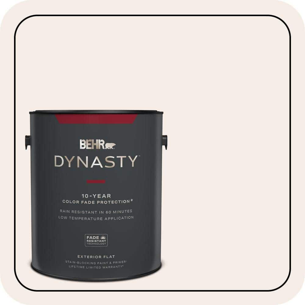 1 gal. #W-B-110 Soft Lace Flat Exterior Stain-Blocking Paint & Primer price history on PriceWatchPro