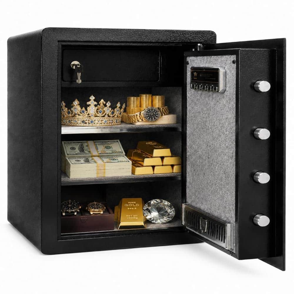 3.5 Cu.Ft Cold Rolled Steel Security Safe with Digital Keypad Password Lock, Backup Key, Dual Alarm System price history on PriceWatchPro