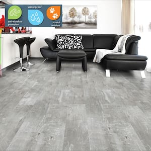 Scratch Stone 6 MIL x 8.7 in. W x 48 in. L Click Lock Waterproof Luxury Vinyl Plank Flooring (20.1 sqft/case)