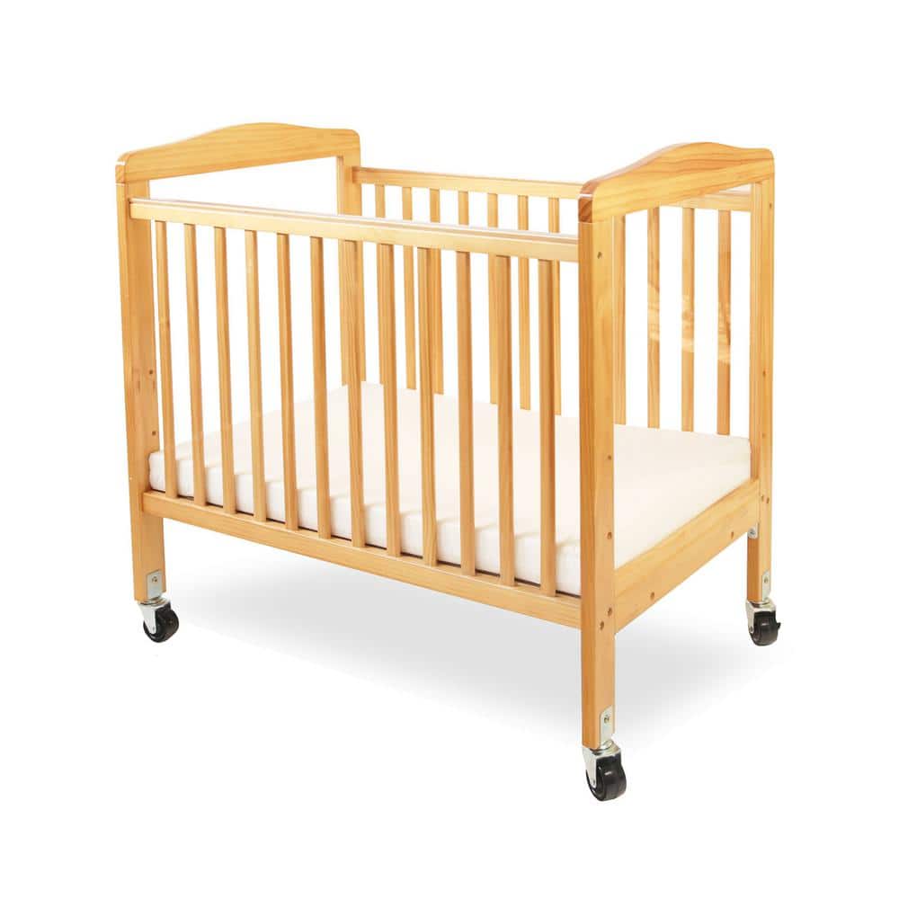 LA Baby Mini/Portable Non-folding Wooden Window Crib - Natural -  L.A. Baby, WC-510A-N