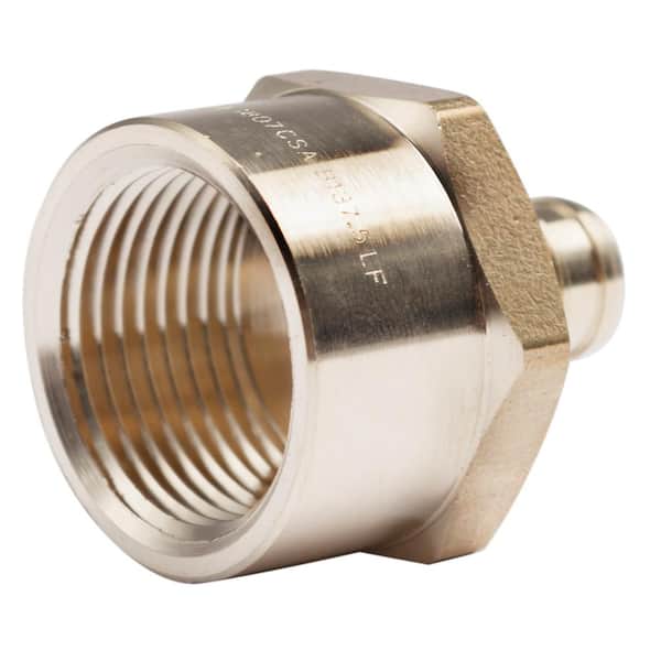 LTWFITTING 1/2 in. x 3/4 in. Lead Free Brass PEX Barb x FIP Adapter Fitting (5-Pack)