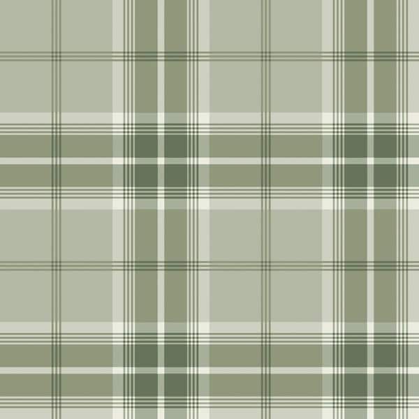 Advantage Sala Green Plaid Matte Non-Pasted Non-Woven Wallpaper Sample