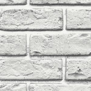 White Brick 12 in. x 12 in. Brick Veneer Siding Sample