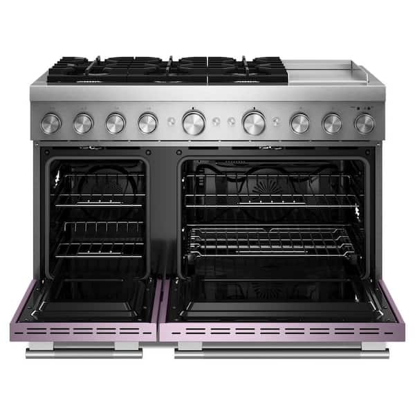 KitchenAid 48 in. 6 Burners Freestanding Double Oven Dual Fuel