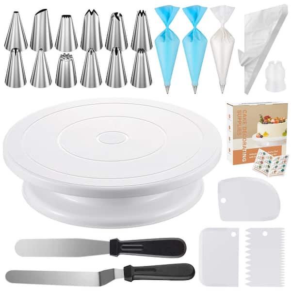 71-Piece Professional Cake Decorating Kit for Beginners and Home Bakers, for Birthdays, Weddings and Holidays, White