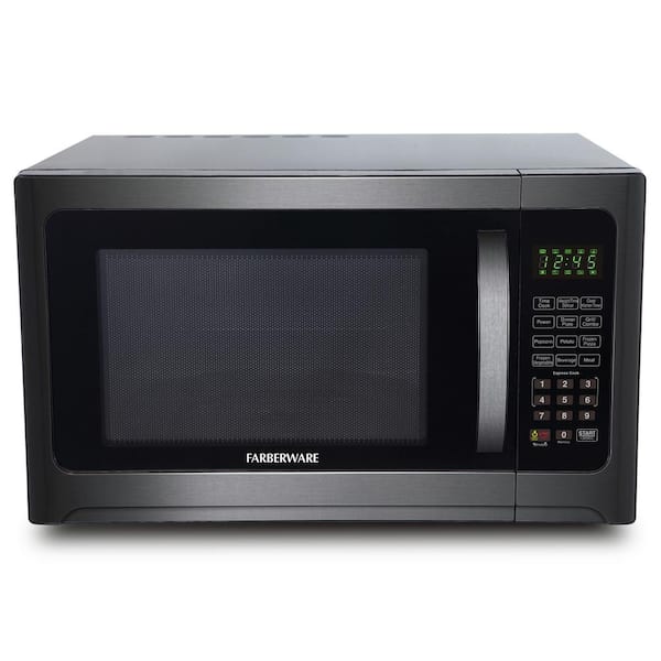 Farberware Professional 1.1 cu. Ft. 1000-Watt Countertop Microwave Oven in  Stainless Steel FMO11AHTBKL - The Home Depot