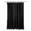 Bath Bliss Heavy Weight Shower Liner in Black 5239-48 - The Home Depot