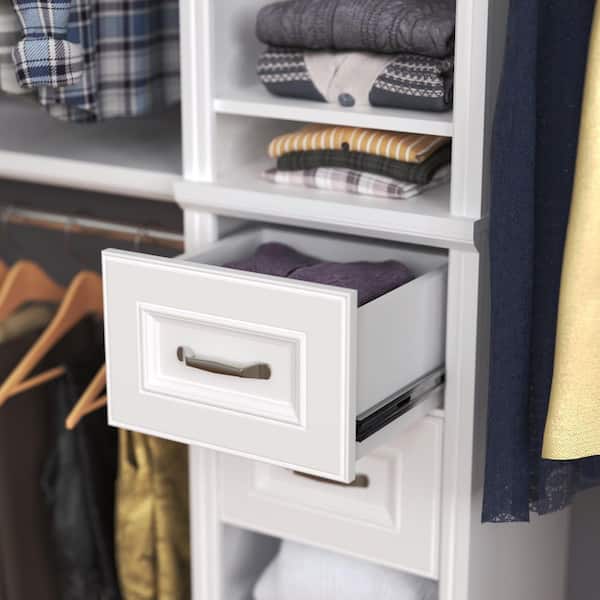 ClosetMaid Impressions 13 in. W x 9 in. H White Wood Drawer Kit