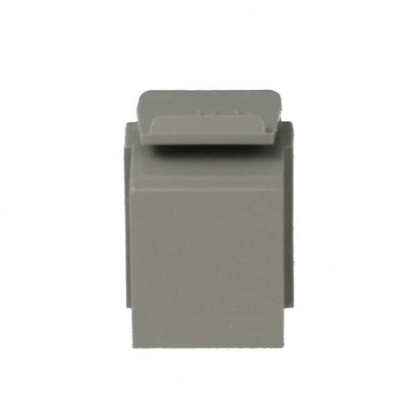 Leviton QuickPort Blank Inserts, Gray (10-Pack) 41084-BG