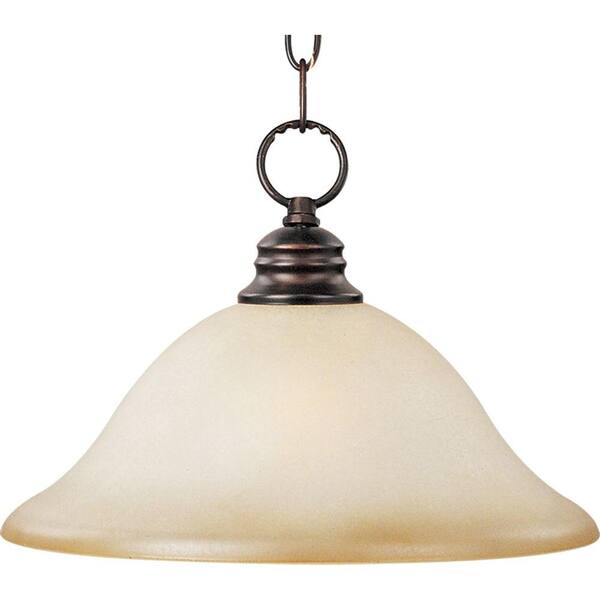 Oriax Infinite 1-Light Oil Rubbed Bronze Pendant with Wilshire Glass