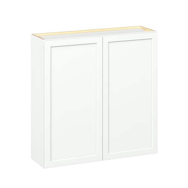 Emerson Pure White Wall 2-Door Ready to Assemble Kitchen Cabinet (42 in. W x 42 in. H x 12 in. D)