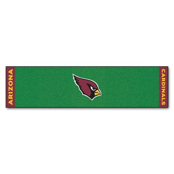 FANMATS NFL Arizona Cardinals 1 ft. 6 in. x 6 ft. Indoor 1-Hole Golf Practice Putting Green