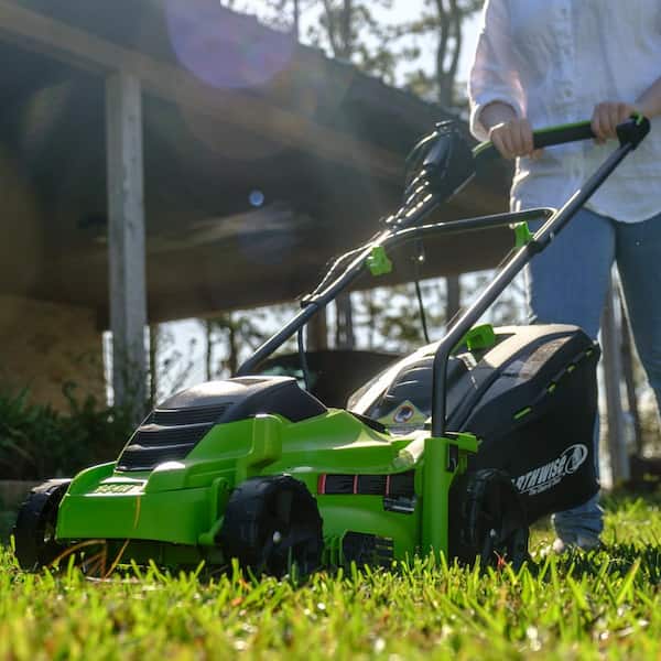Earthwise 14 in. 11 Amp Corded Electric Walk Behind Push Lawn Mower 50614 -  The Home Depot
