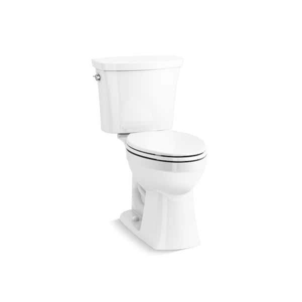 Kelston 12 in. Rough In 2-Piece 1.28 GPF Single Flush Elongated Toilet in White Seat Not Included