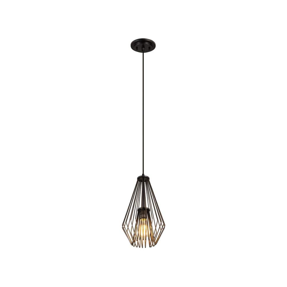 Quintus Industrial Chic Plated Bronze Mini-Pendant Light