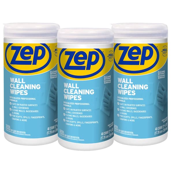 ZEP 40-Count Wall Cleaning Wipes (3-Pack) R42210 - The Home Depot
