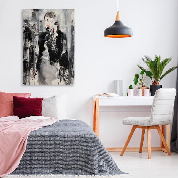 Stupell Industries Snow Cap Mountain High Contrast Black White