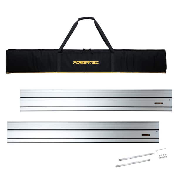 110 in. Track Saw Guide Rail Joining Set for Ridgid Track Saws,Include 2 x 55 in. Guide Rail,Connectors and Carrying Bag
