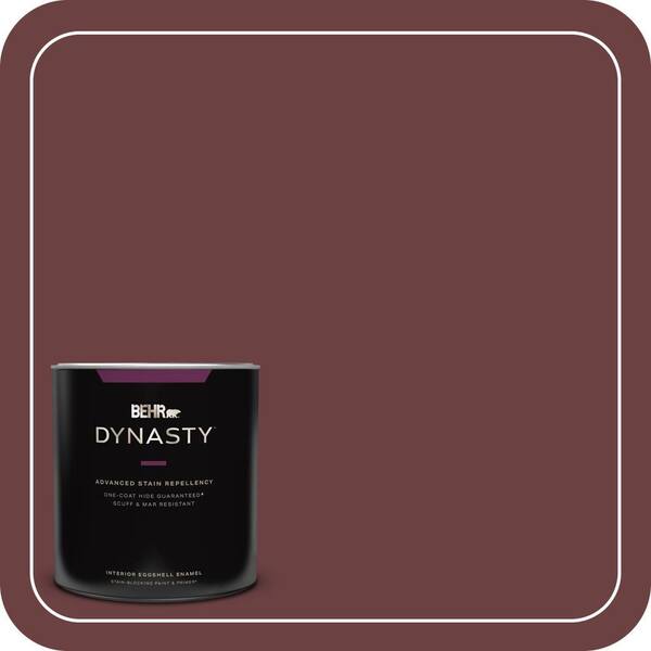 BEHR DYNASTY 1 qt. #BIC-50 Deep Claret Eggshell Enamel Interior Stain-Blocking Paint and Primer