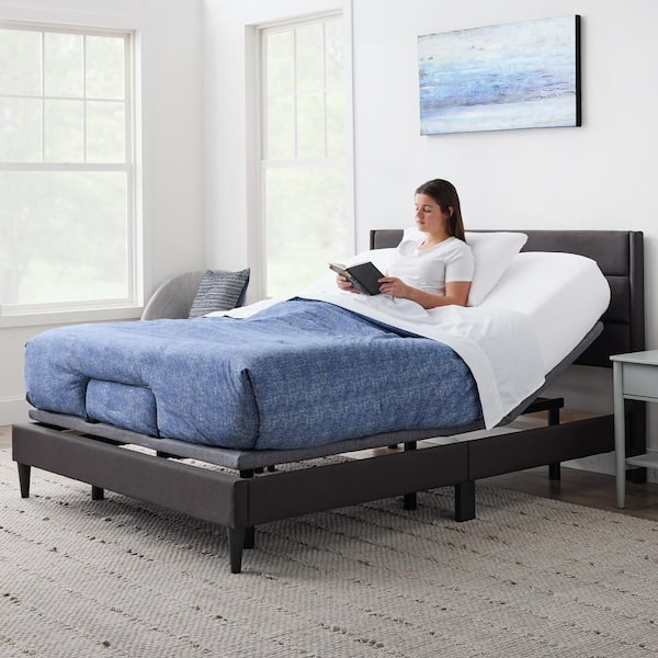 Lucid Comfort Collection Full Advanced Bed Base with Wireless Remote  LUL6LPFFAB - The Home Depot