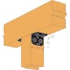 Simpson Strong-Tie Outdoor Accents Avant Collection ZMAX, Black Powder-Coated 90-degree Angle for 6x Lumber APVA6