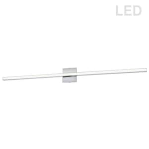 Arandel 1-Light 47.5 in. Polished Chrome LED Vanity Light Bar with Ambient Light