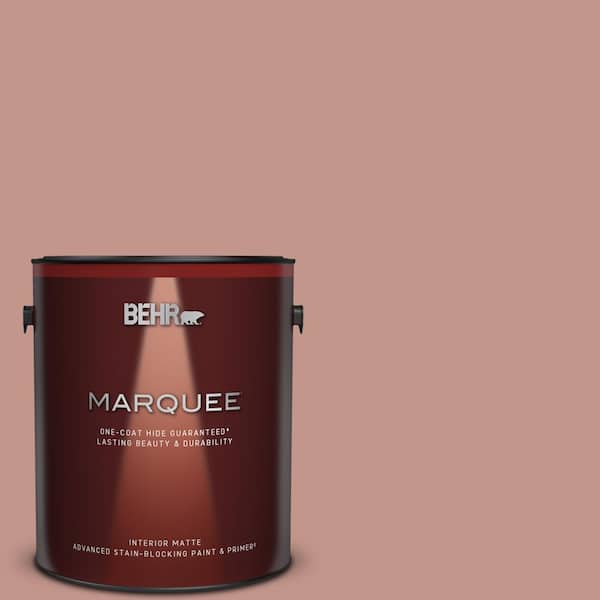 BEHR MARQUEE 1 gal. #MQ1-18 Pressed Blossoms One-Coat Hide Matte Interior Paint & Primer
