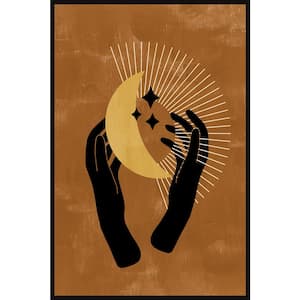 "Hands of Power" by Marmont Hill Floater Framed Canvas Astronomy Art Print 60 in. x 40 in.