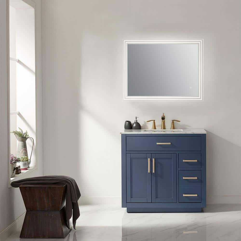 Livorno 36" Frameless LED Bathroom Vanity Mirror