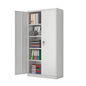 Superior 72 in. H x 36 in. W x 18 in. D Metal Storage Freestanding Cabinet Set in Gray