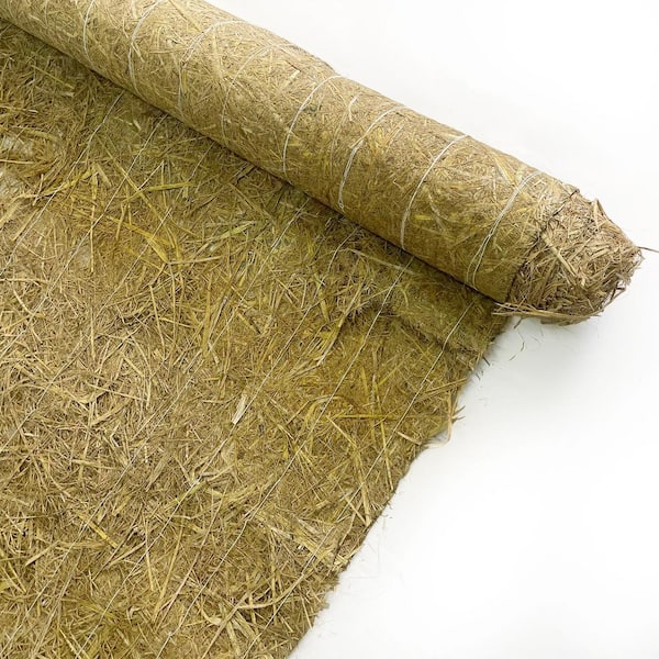 Wellco 4 ft. x 131.2 ft. Straw Landscape Erosion Control Blanket