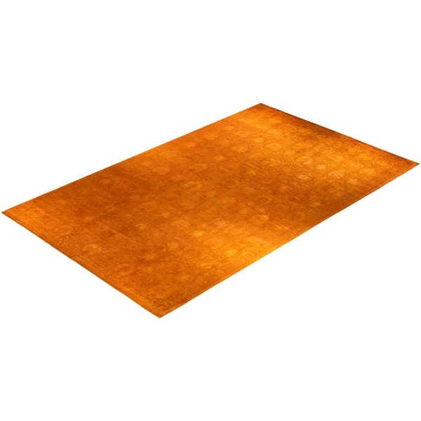 Vibrance One-of-a-Kind Orange - 11 ft. 10 in. x 18 ft. 7 in. Handmade Area Rug