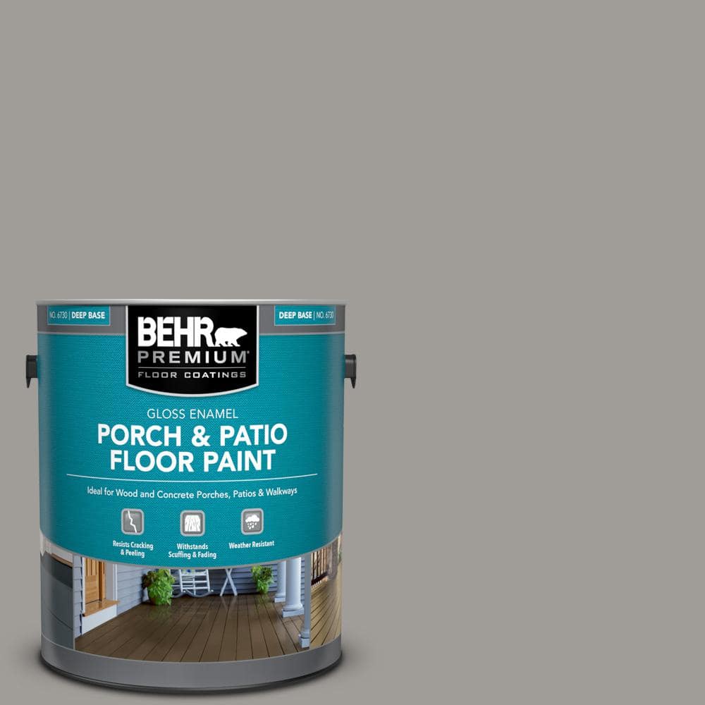1 gal. #BNC-17 Casual Gray Gloss Enamel Interior/Exterior Porch and Patio Floor Paint price history on PriceWatchPro