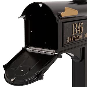 Balmoral Black Streetside Monogram Mailbox Package