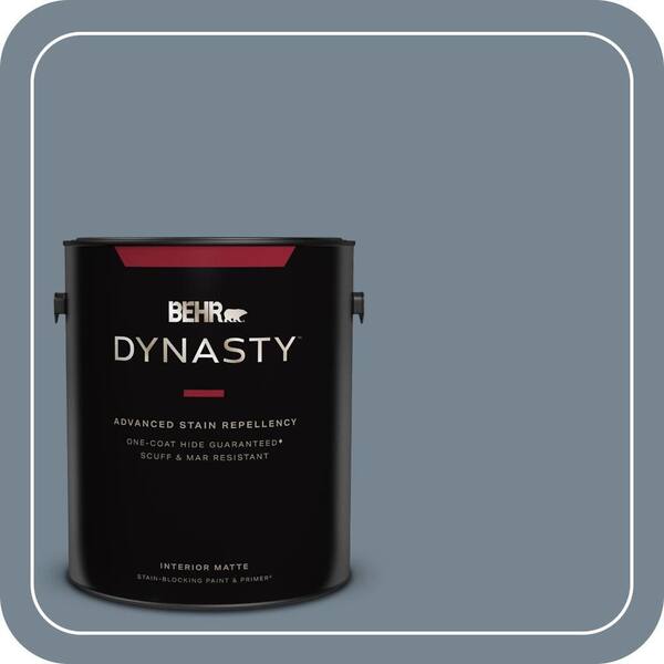 BEHR DYNASTY 1 gal. #PPU14-05 Forever Denim One-Coat Hide Matte Interior Stain-Blocking Paint & Primer