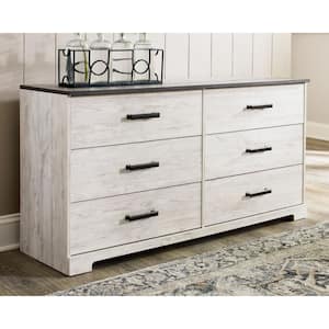 Shawburn Beige 6 Drawers 53 in. Dresser